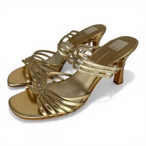 Dolce Vita Strappy Slip On heels gold - 12